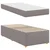 vidaXL Konstrukcija postelje z vzmetnico Taupe 100 x 200 cm blago