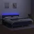 Vidaxl Box spring postelja z vzmetnico LED modra 180x200 cm blago