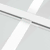 Unutarnja vrata 102,5x201,5 cm bijela od ESG stakla i aluminija