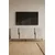 Hanah Home komoda Evva 150, 125 cm, bela / travertin / zlatna