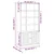 Regal za knjige VIGO sivi 85 x 35 x 170 cm od masivne borovine