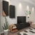 Hanah home TV Komoda Zebra Crna