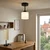 BRILAGI - LED plafonski luster RETRO GLASS 1xE27/60W/230V prečnik 10 cm crna/bela