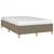 Vidaxl Posteljni okvir brez vzmetnice taupe 120x190 cm blago