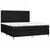 Vidaxl Box spring postelja z vzmetnico črna 180x200 cm blago