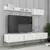 Hanah Home TV komoda sa policama Lyon 2, 180 cm, Belo-zlatna