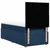 Vidaxl Box spring postelja z vzmetnico modra 80x200 cm blago