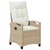 Vrtna stolica 2 pcs Bež i krema 56 x 60 x 112 cm