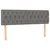 Vidaxl Box spring posteljni z vzmetnico temno siv 140x190 cm blago