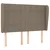Vidaxl Box spring postelja z vzmetnico taupe 140x190 cm blago