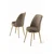 HANAH HOME Set 6 stolica Pefa Cappuccino Gold