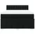 vidaXL vidaXL Box spring postelja z vzmetnico črna 160x200 cm blago, (21306385)