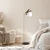 Opviq Podna lampa Anemon 13806, 37 x 30 x 138 cm, 250 cm Kabl, E27, Zlatne boje