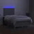 Vidaxl Box spring postelja z vzmetnico LED sv. siva 120x200 cm blago