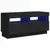 TV ormarić s LED svjetlima crni 80x35x40 cm