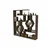Hanah Home Polica 134x134x22cm Orah