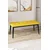 Hanah Home klupa Pera Bench, 105 cm, senf / crna