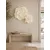 WallXpert set 3D zidnih ukrasa cvet od EVA pene DM0013, 2 kom, beli