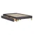 Homestyle4U Oblazinjena postelja, 145x32x210 cm, siva