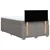 Vidaxl Box spring postelja z vzmetnico taupe 120x200 cm blago