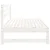 Srednja vrtna sofa bijela 120 x 80 cm od masivne borovine
