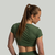 STRIX Ženski CropTop Essential Cedar Green