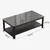 Kulin Klub sto, 120x45x60 cm, Sivi