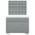 Vidaxl Box spring postelja z vzmetnico svetlo siv 100x200 cm blago