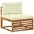 Set vanjskih sofa 8 kom. Prirodna i krem
