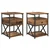 Noćni ormar 2 pcs Staro drvo 40 x 42 x 55 cm Konstruirano drvo