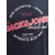 JACK & JONES Majica nočno modra/rdeča/bela