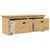 vidaXL Klubska klop BODO Medeno rjava 118 x 40 x 50 cm Konstruiran les