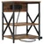 Noćni ormar s policom 2 pcs Dimljeni hrast 41 x 31 x 51 cm