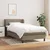 Vidaxl Box spring postelja z vzmetnico taupe 90x200 cm blago