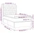 Vidaxl Box spring postelja z vzmetnico LED modra 90x200 cm blago