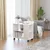Vidaxl Stranska mizica bela 70x35x55 cm konstruiran les