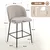Homestar Set barskih stolov 2 kosa 50x55x93 cm siva