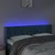 LED uzglavlje tamnoplavo 163x16x78/88 cm baršunasto