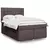 vidaXL vidaXL Box spring postelja z vzmetnico temno rjava 160x200 cm blago, (21306034)