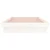 Vidaxl LED Posteljni okvir bel 75x190 cm trden les
