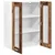 vidaXL Viseča omarica Riga Star les 60 x 31 x 80 cm Konstruiran les