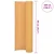 Vidaxl Dvostranska vrtna ograja PVC 90x500 cm rumena