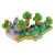 Eco Toys Set magnetnih kocki za decu, 142 dela