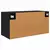 Ormar za TV montiran na zid Zidne Crni hrast 80 x 34.5 x 40 cm