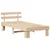 vidaXL posteljni okvir s hrbtom 90x200 cm trdno borov les