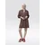 LOLA CASADEMUNT Srajčna obleka MS2616017 Rjava Regular Fit