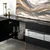 Hanah Home TV Komoda Leon, 180x59x35 cm, Crno-Zlatne boje