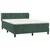 Vidaxl Box spring postelja z vzmetnico temno zelena 140x200 cm žamet