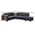 Atelier del Sofa Ugaona garnitura na razvlačenje Tloft Left, 230 x 285 cm, Antracit
