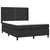 Vidaxl Box spring postelja z vzmetnico črn 140x200 cm umetno usnje